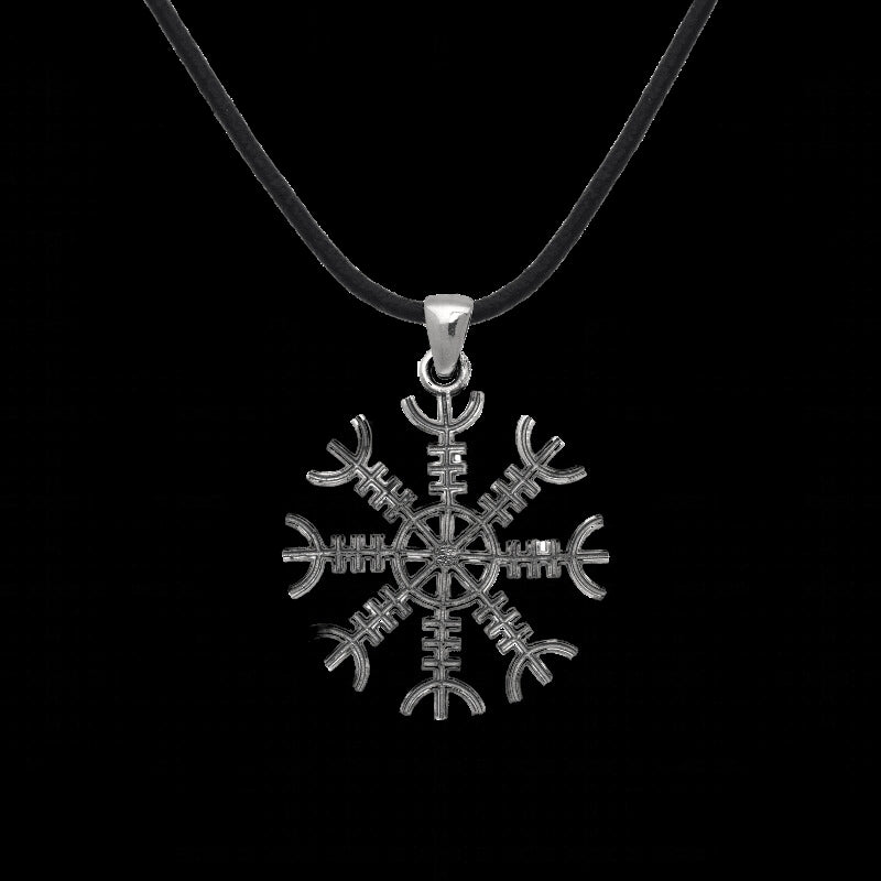 vkngjewelry Pendant Aegishjalmur Silver Sterling Pendant