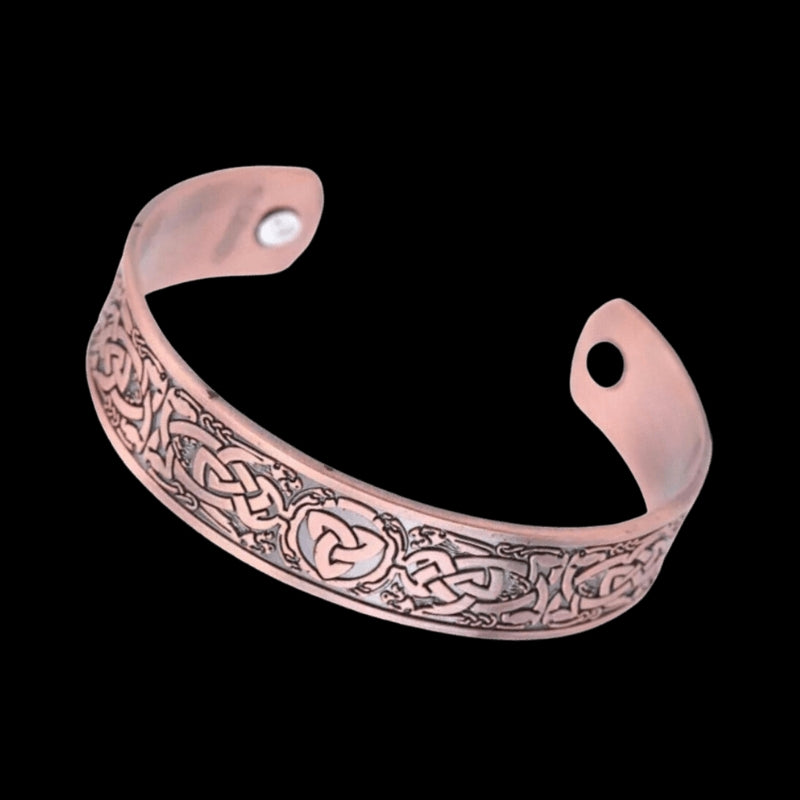 vkngjewelry Bracelet Celtic Copper Magnet Bracelet Triquetra