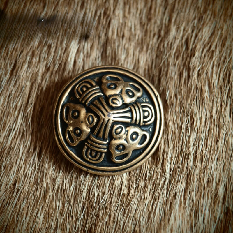 vkngjewelry brooch Disc Brooch from Birka in Borre Style