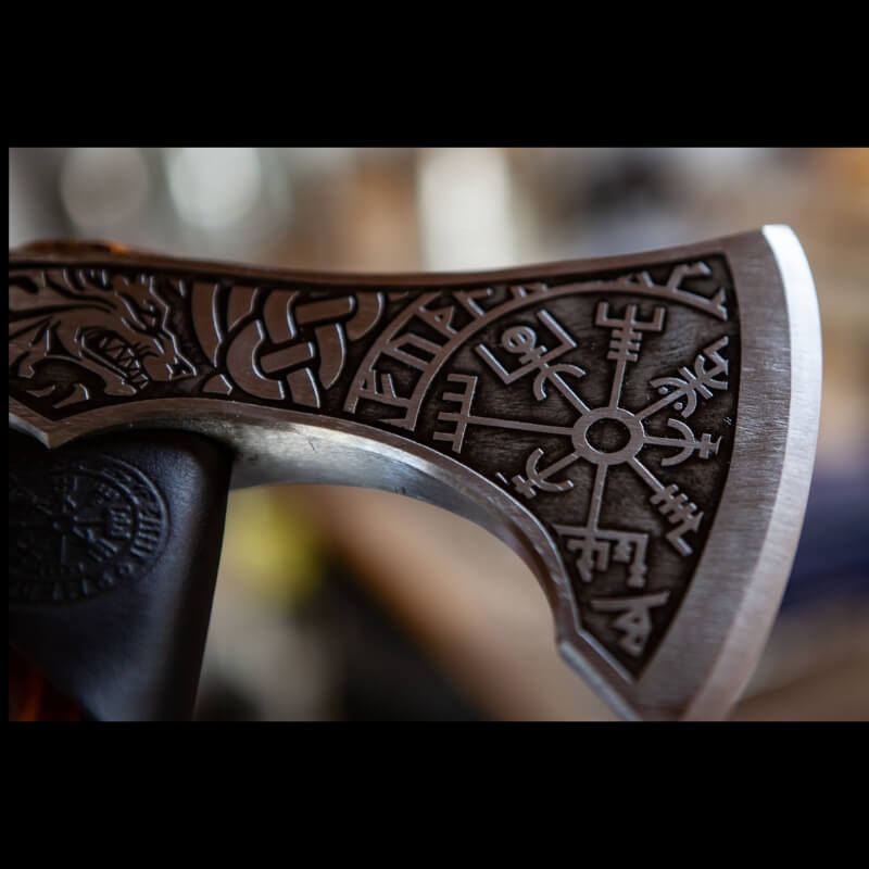 vkngjewelry hache Fenrir Et Vegvisir Viking Axe
