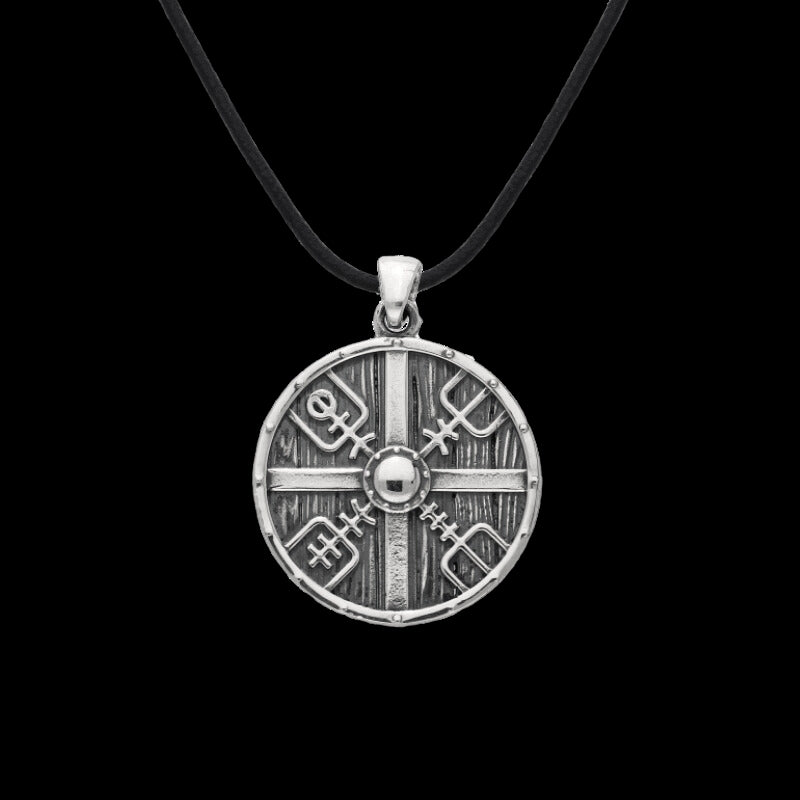 vkngjewelry Pendant Galdrastafir Shield Sterling Silver Pendant
