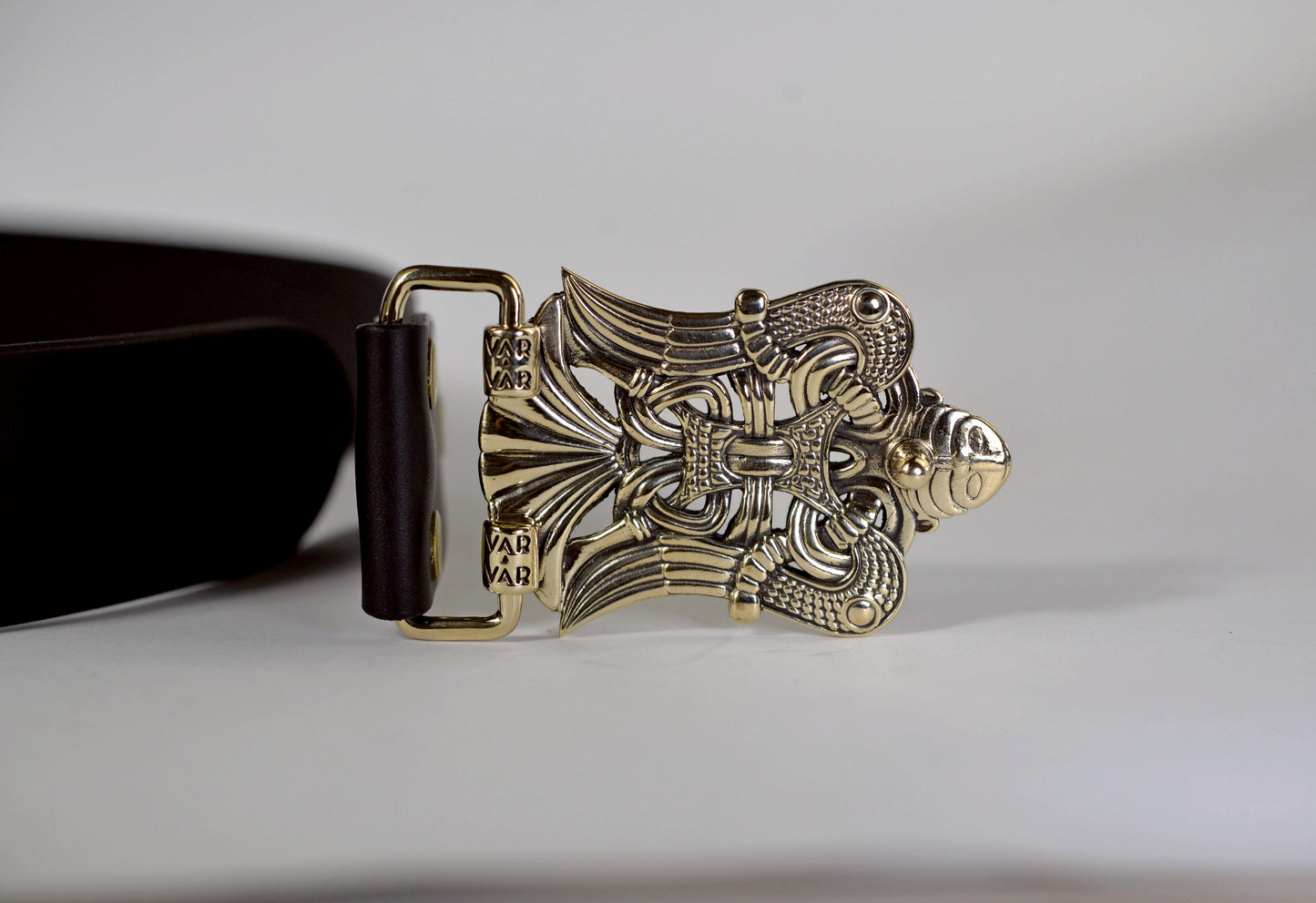 vkngjewelry Belt Handcrafted Loki Brass Belt Buckle