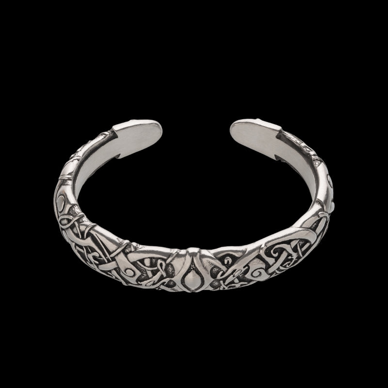 vkngjewelry Bracelet Handcrafted Urnes Style Animals Armring - Scandinavian Bracelet