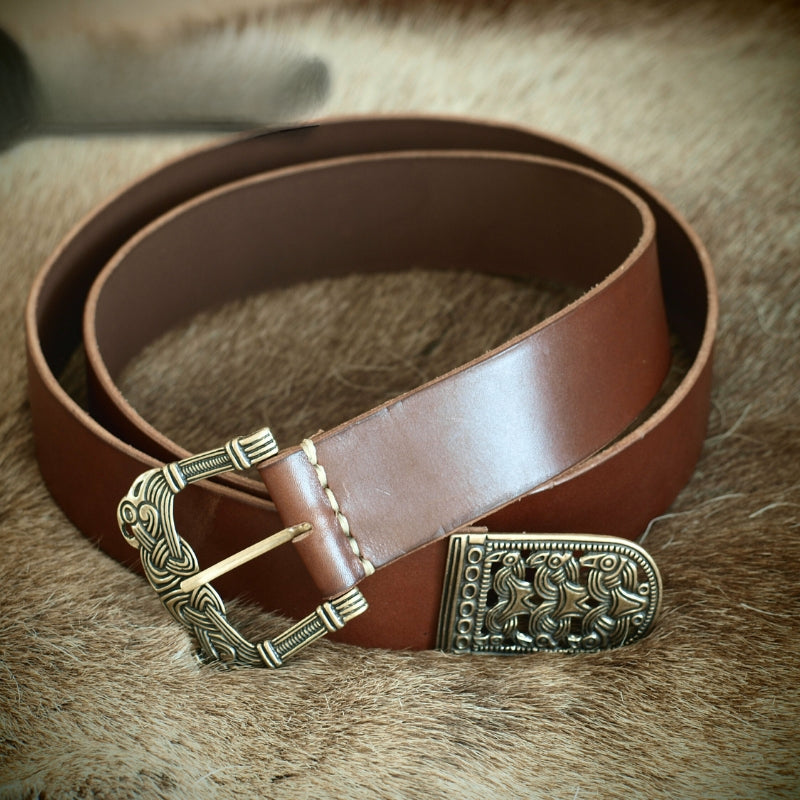 vkngjewelry Belt Buckles Handcrafted Viking Belt with Buckle and Toggle from Værne / Rygge