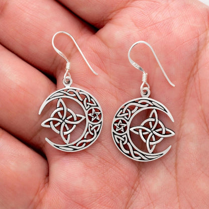 vkngjewelry Earring 925 Sterling Silver Witch's Knot Earrings Set
