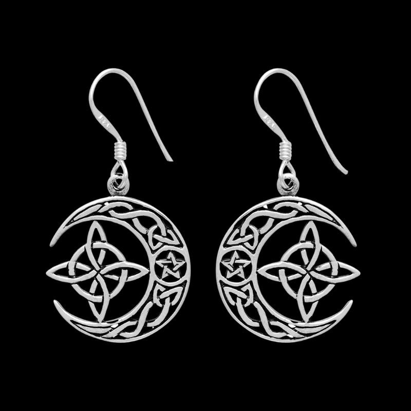 vkngjewelry Earring 925 Sterling Silver Witch's Knot Earrings Set