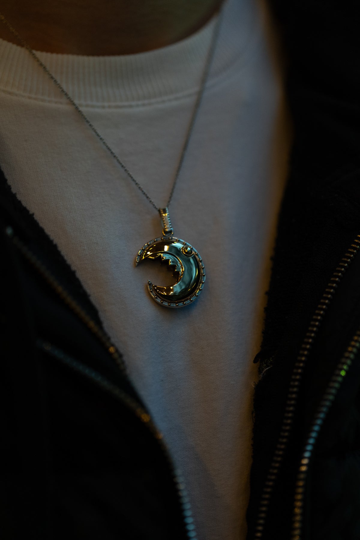 vkngjewelry Pendant Handcrafted Head of the Scheldt Silver Pendant