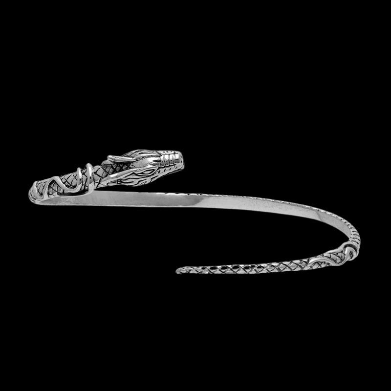 vkngjewelry Bracelet Jormungandr Bangle Sterling Silver