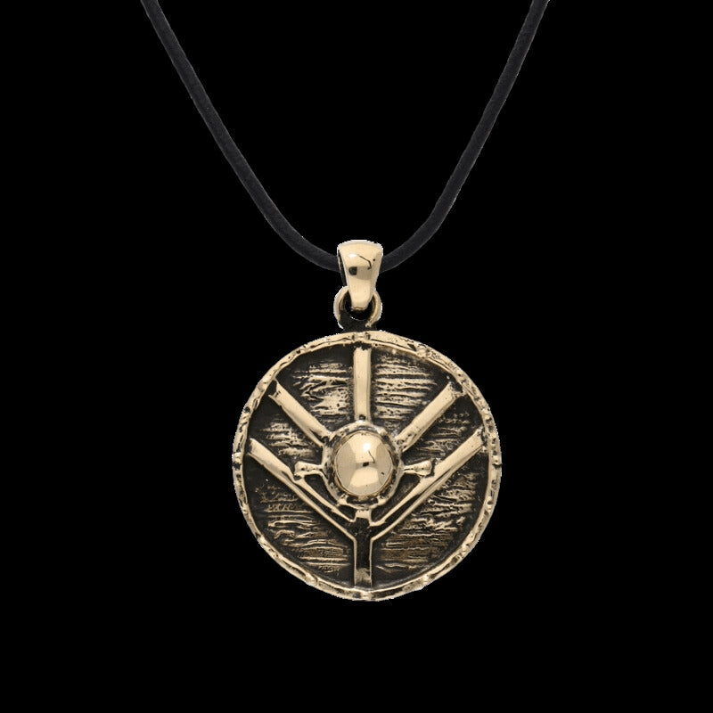 vkngjewelry Pendant Lagertha's Shield Bronze Pendant