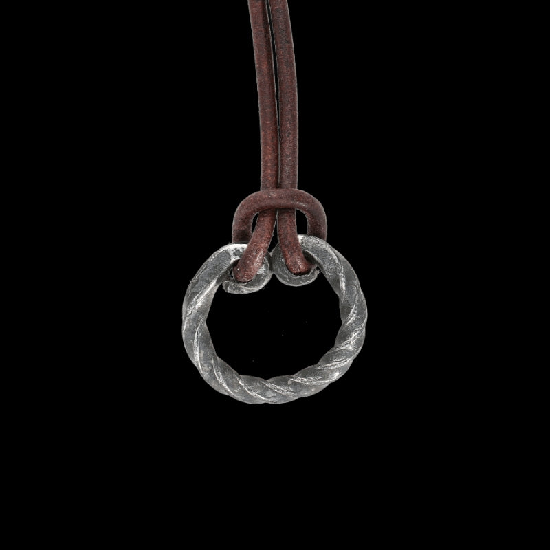 vkngjewelry Pendant Nordic Shield Strapping Forged Pendant