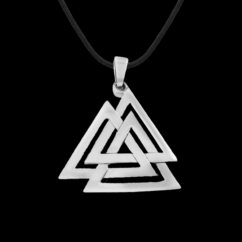 vkngjewelry Pendant Nordic Valknut Sterling Silver Pendant