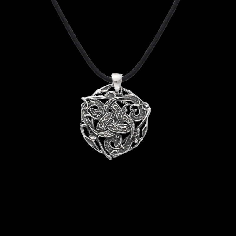 vkngjewelry Pendant Odin Horn Symbol Ornament Sterling Silver Pendant