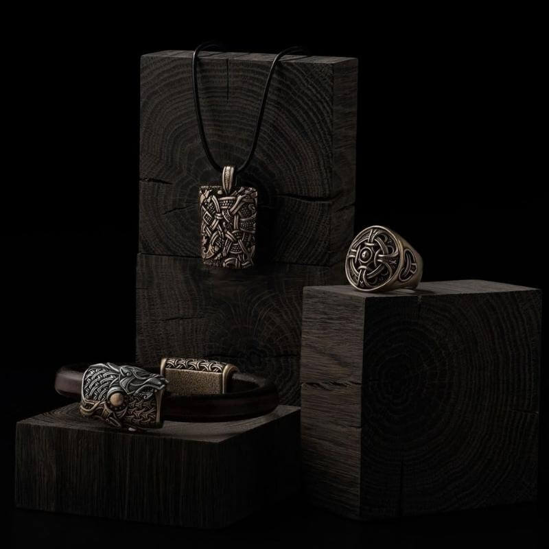 vkngjewelry Bagues Odin Ring Bronze