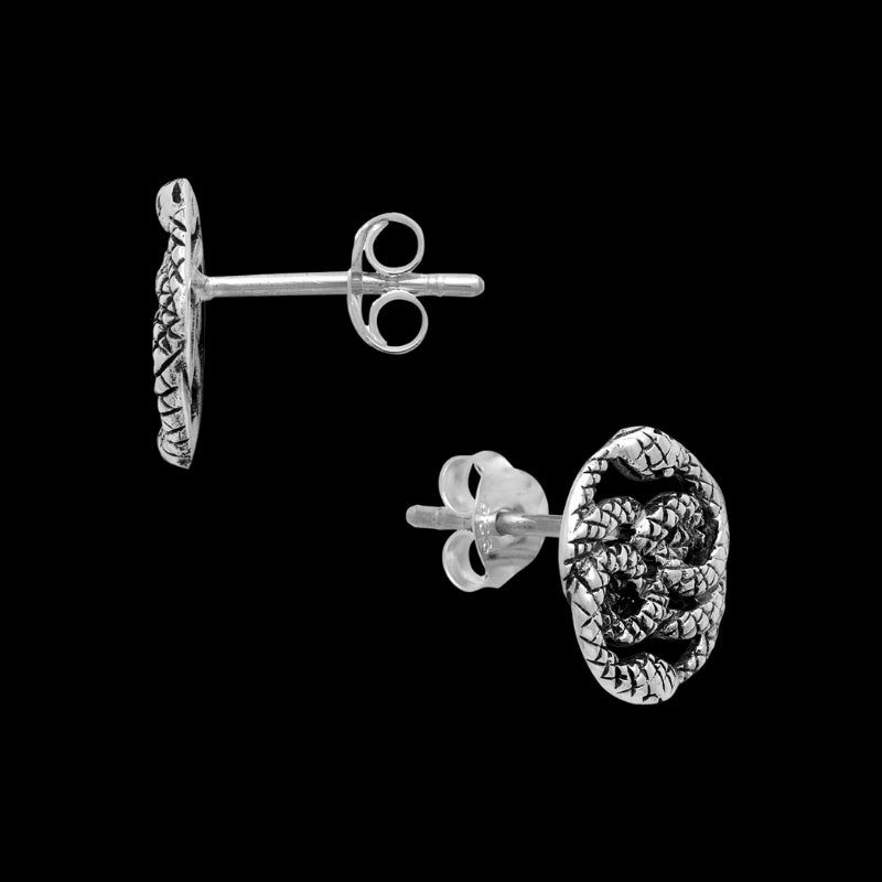 vkngjewelry Earring 925 Sterling Silver Ouroboros Earrings Set