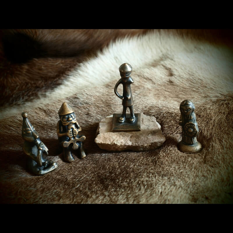 vkngjewelry statue Pack Of Viking Gods Statuettes