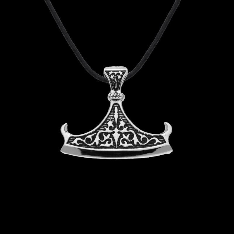 vkngjewelry Pendant Handcrafted Perun Axe Blade Slavic Sterling Silver Pendant