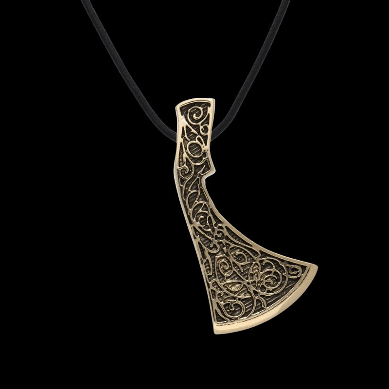 vkngjewelry Pendant Handcrafted Perun's Axe Ornament Reconstruction Bronze Pendant