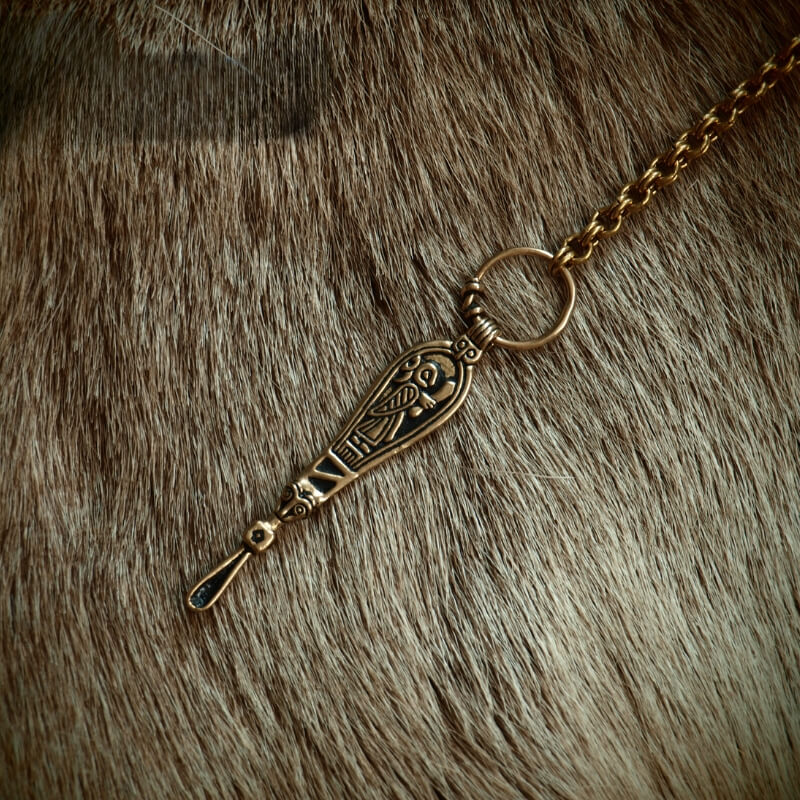 vkngjewelry Pendant Scandinavian Ear Spoon Pendant from Birka