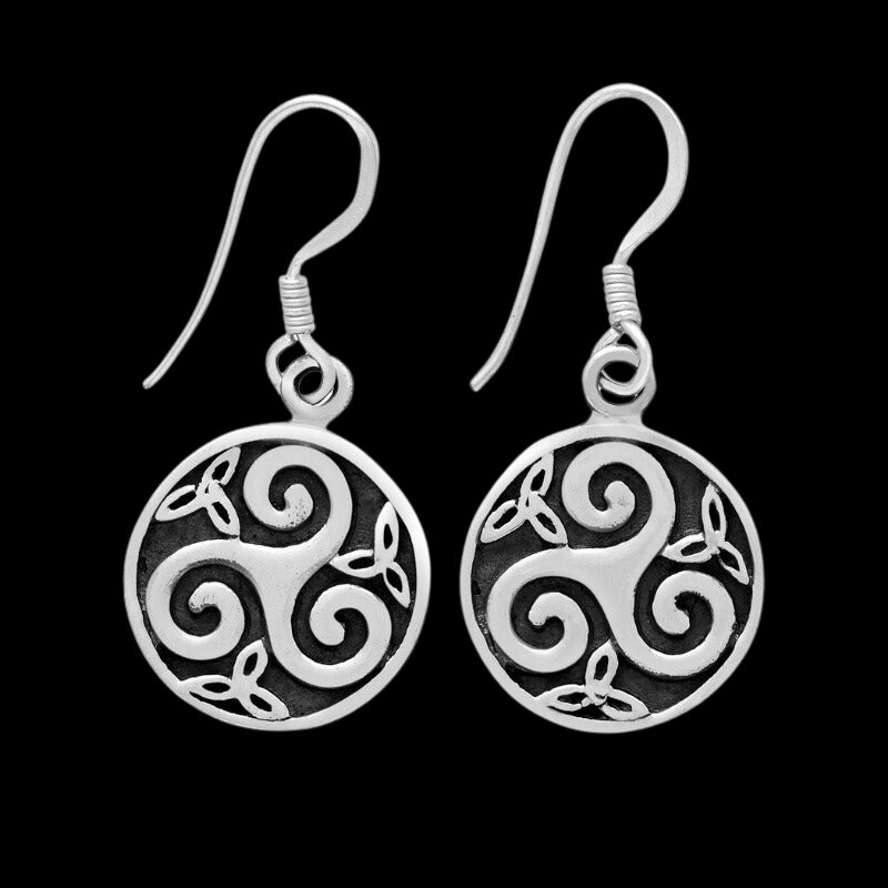 vkngjewelry Earring Silver Sterling Triskel Earrings