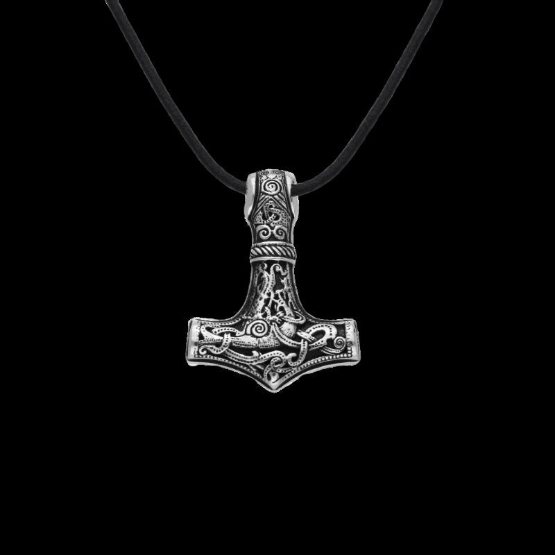 vkngjewelry Pendant Thor's Hammer Mjolnir from Mammen Village small Sterling Silver Pendant