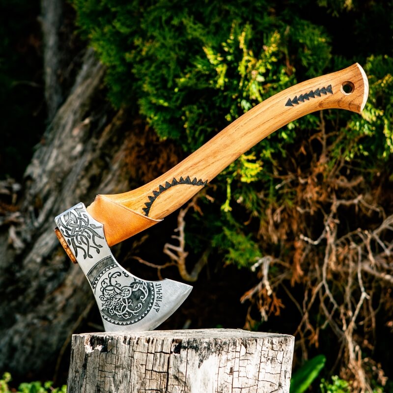 vkngjewelry hache Tree Of Life Viking Axe