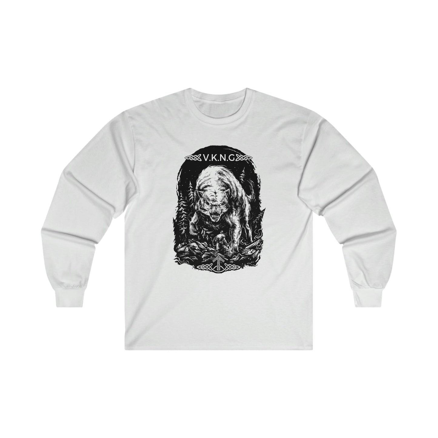 Printify Long-sleeve Tyr vs Fenrir V.K.N.G™ Long Sleeve