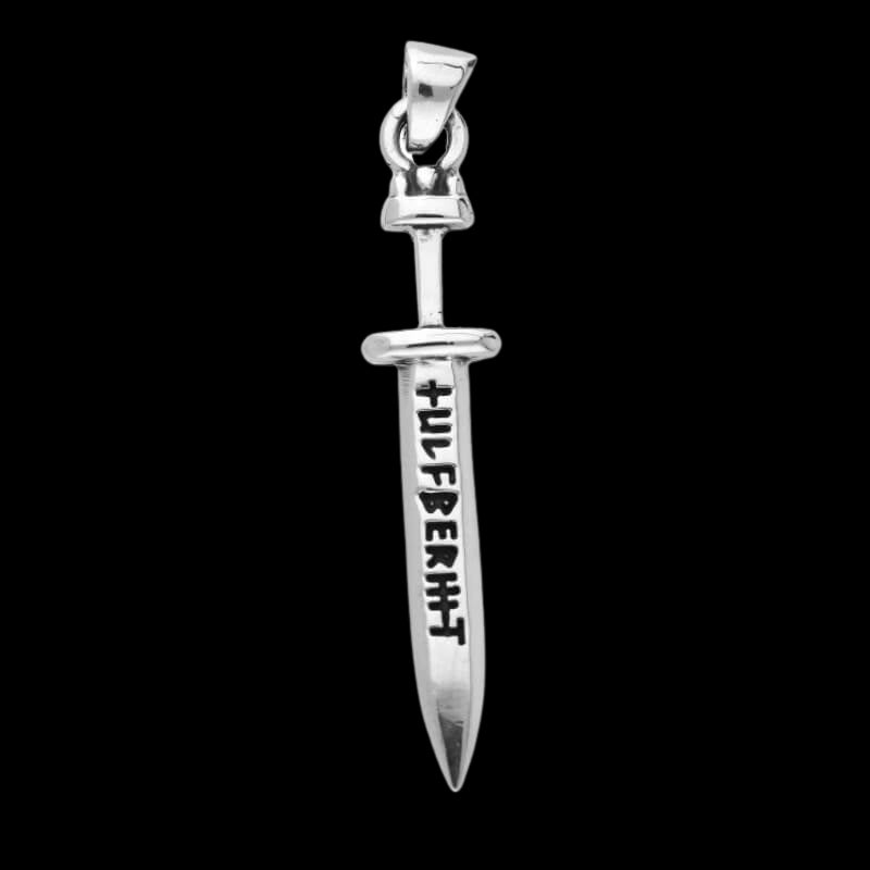 vkngjewelry Pendant Handcrafted Ulfberht Sword Pendant Sterling Silver