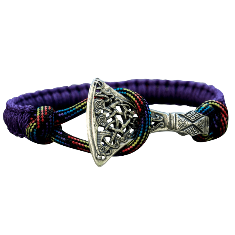 vkngjewelry Bracelet Viking Axe Paracord Bracelet Sterling Silver