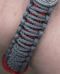 vkngjewelry Special Order : Paracord Ash Chamber round beads bracelet