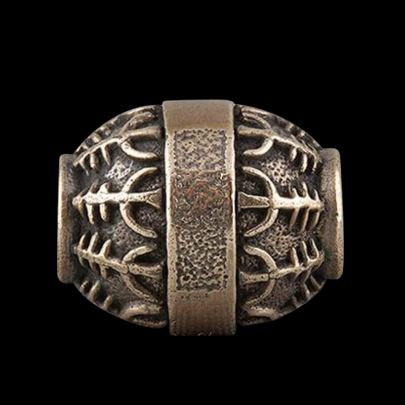 vkngjewelry Beads Bronze Viking Beads Helm Of Awe