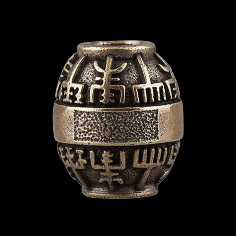vkngjewelry Beads Bronze Viking Beads Vegvisir