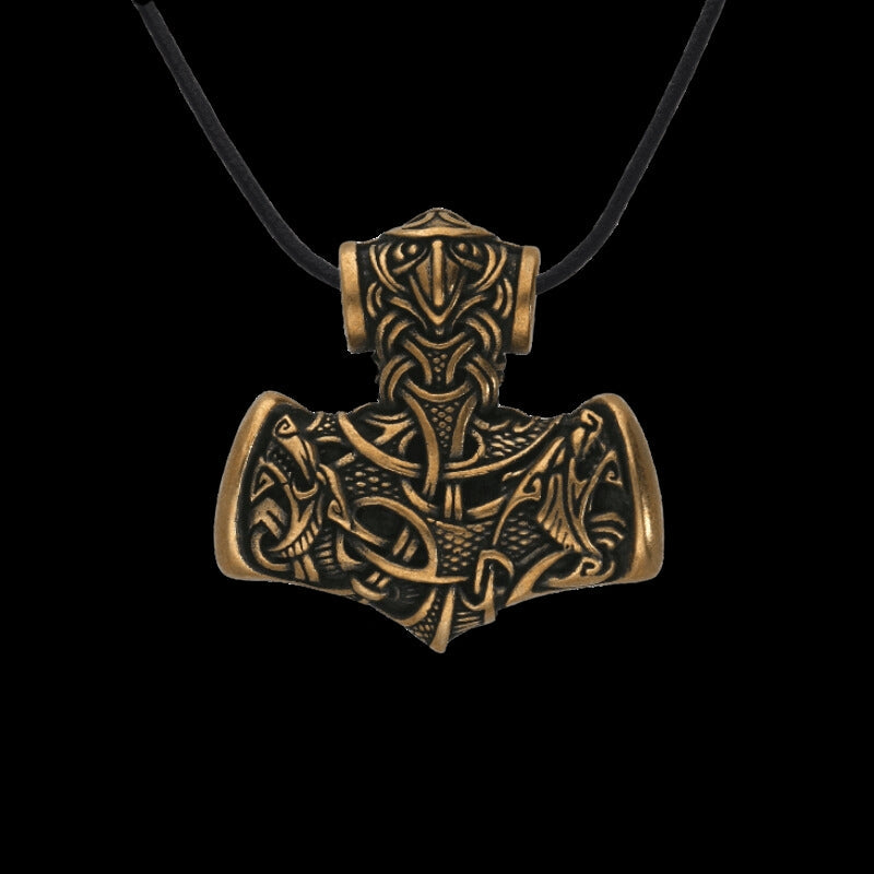 vkngjewelry Pendant Mjolnir Bronze Necklace