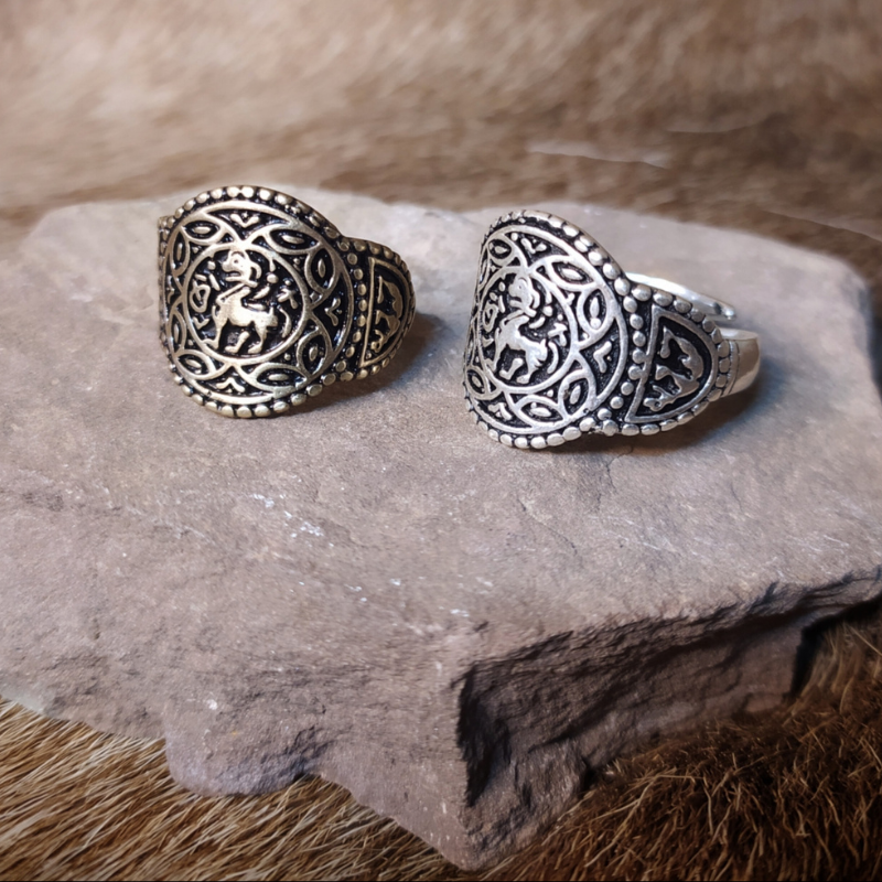 vkngjewelry Bagues Handcrafted Anglo-Saxon Ring of Æthelswith Bronze