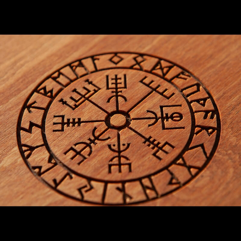 vkngjewelry boîte en bois Wooden Box For Axes