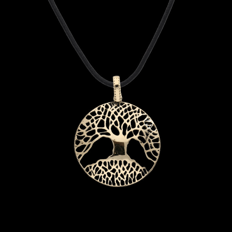 vkngjewelry Pendant Handcrafted Yggdrasil Lace Style Bronze Amulet