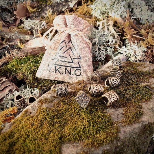 vkngjewelry Beads 24 Viking Beads runes Elder Futhark