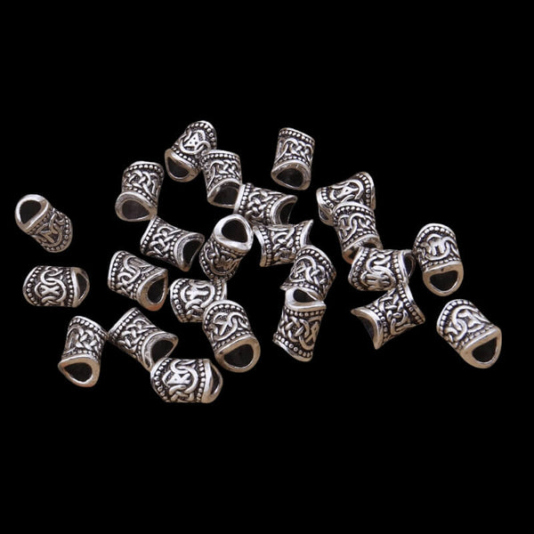 24 Viking Beads runes Elder Futhark