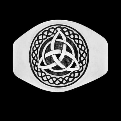 vkngjewelry Bagues 925 Sterling Silver Celtic Triquetra Band Ring