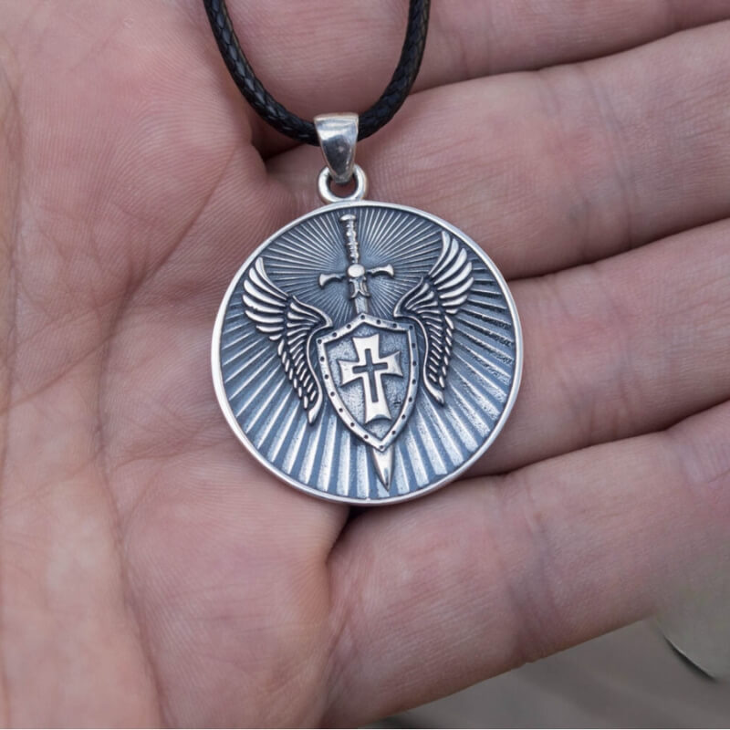 Angel Pendant Sterling Silver Handmade Jewelry V09