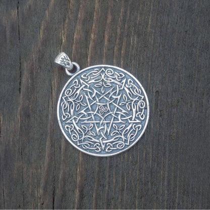 Wicca Symbol Pendant Sterling Silver Handmade Jewelry