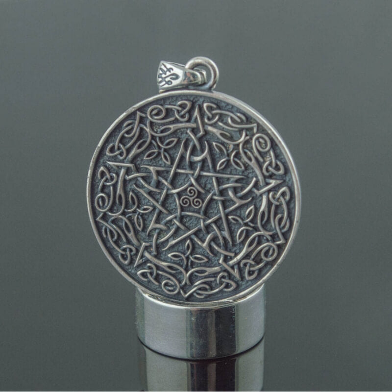 Wicca Symbol Pendant Sterling Silver Handmade Jewelry