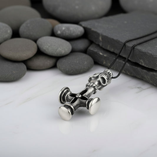 Handcrafted Vargkors Silver Pendant