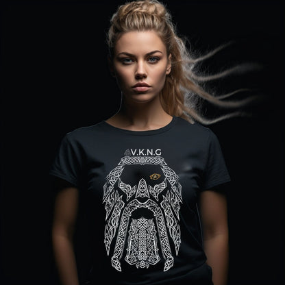 Printify T-Shirt Abstract Odin  V.K.N.G™  T-shirt Girly Cut