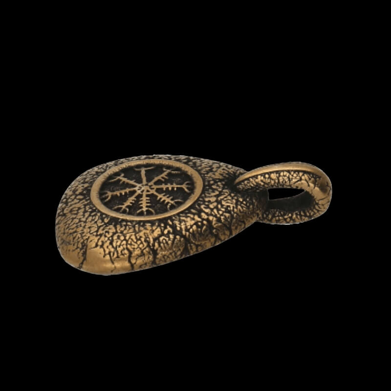 vkngjewelry Pendant Aegishjalmur Stone pendant