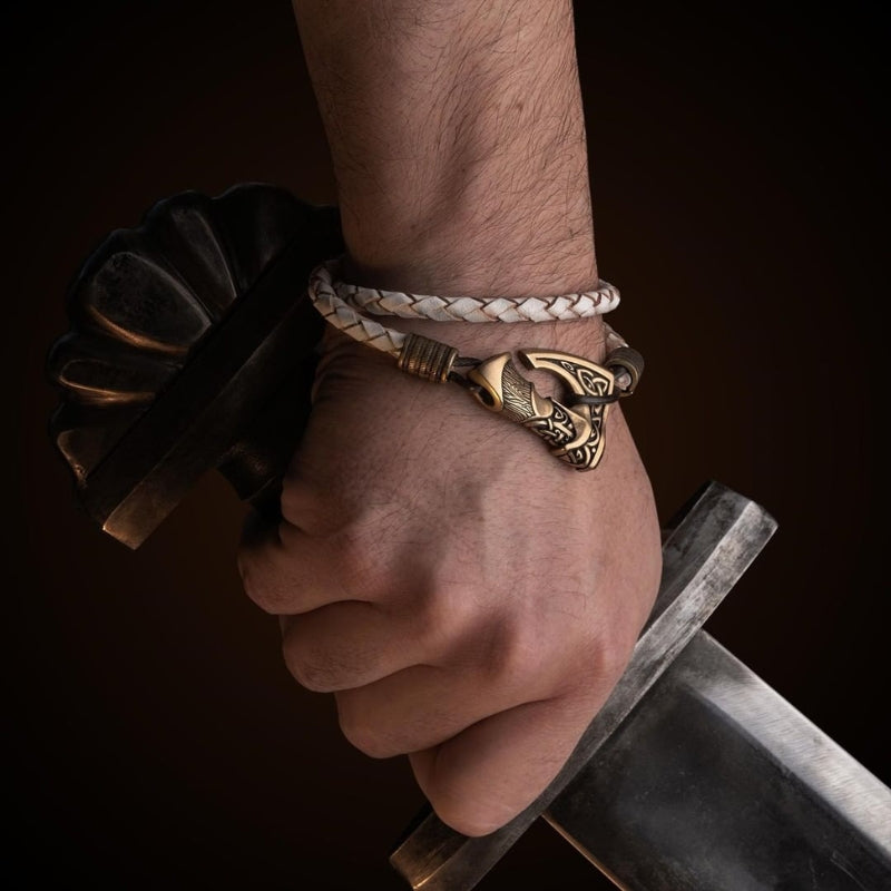 Viking Arm Ring With Huginn and Muninn Ravens - Valhalla Vikings