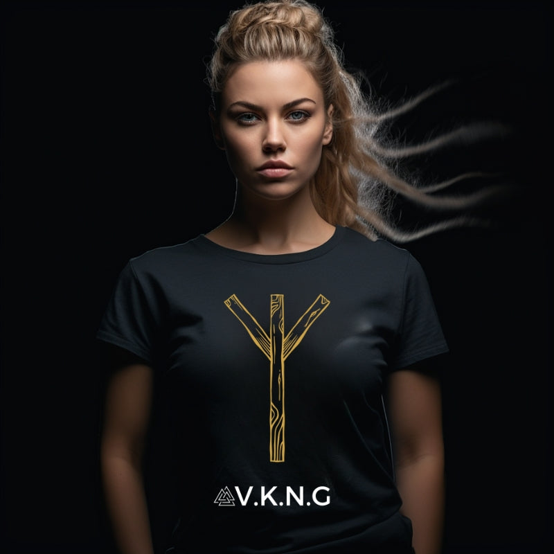 Printify T-Shirt Algiz Rune V.K.N.G™ T-shirt Girly Cut