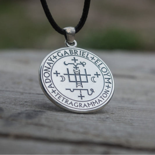 vkngjewelry Pendant Handcrafted Angel Amulet Pendant Sterling Silver Handmade Jewelry V08