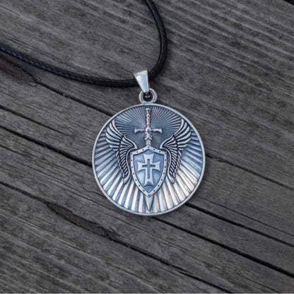 vkngjewelry Pendant Angel Amulet Sterling Silver Handmade Jewelry V06