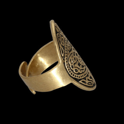 vkngjewelry Bagues Handcrafted Anglo-Saxon Ring of Thames Bronze