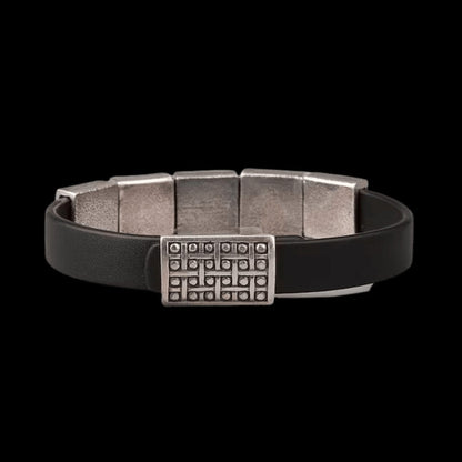 vkngjewelry Bracelet Finn Midgard Leather Bracelet